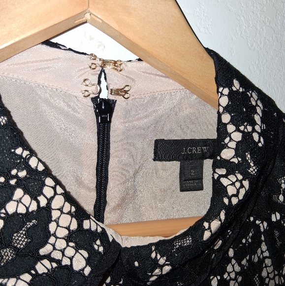 J.CREW Black Lace Dress W/ Pockets - Picture 8 of 9